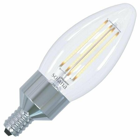 RESPLANDOR Solana 4W B11 Clear Chandelier Smart LED Bulb RE3336041